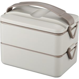 LFGB certification pure 304 stainless steel 2 layers bento box with protable bag