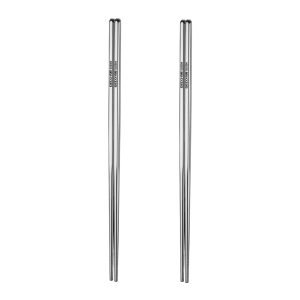 2 pair LFGB certified 36cm length ultra long pure 304 stainless steel chopsticks