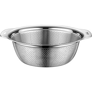 LFGB certified pure 304 stainless steel draining basin widh side handle