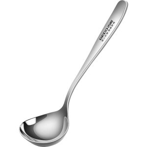 LFGB certified pure 304 stainless steel soup spoon