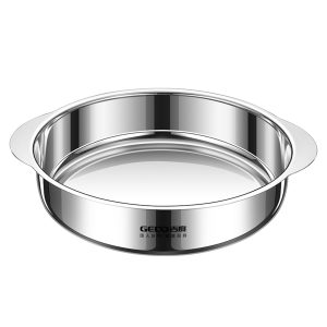 LFGB certified pure 304 stainless steel straight-sided basin