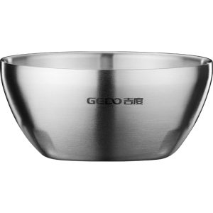 LFGB certified pure 304 stainless steel heat insulation bowl