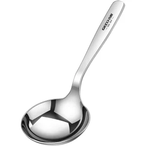LFGB certified pure 304 stainless steel serving spoon
